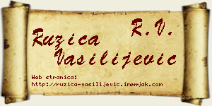 Ružica Vasilijević vizit kartica